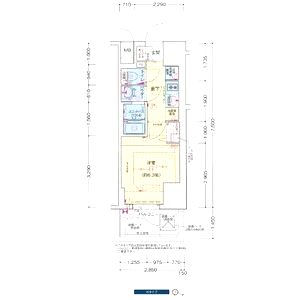 プレサンス塚本アクミリオンの間取り図