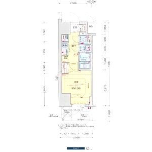 プレサンス塚本アクミリオンの間取り図