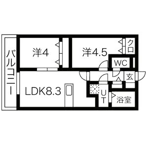 ACT池田本町の間取り図