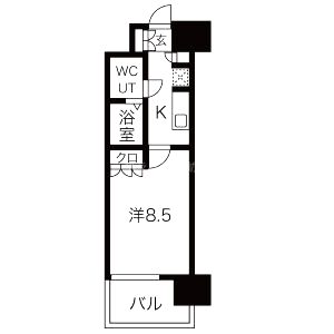 アーバンエース関目パルの間取り図