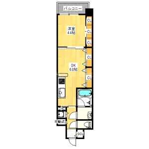 ブランTAT西宮江上町の間取り図