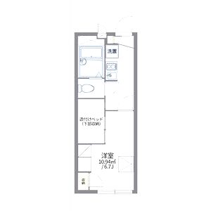 レオパレス二条城北の間取り図