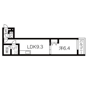 Mirei烏丸五条の間取り図