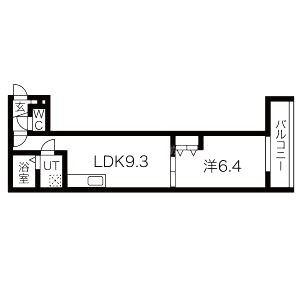 Mirei烏丸五条の間取り図