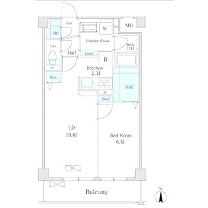 フェリシア江坂の間取り図