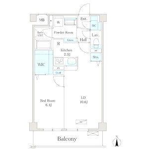 フェリシア江坂の間取り図