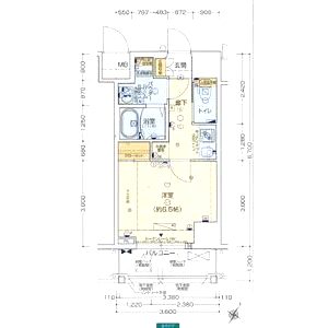 ララプレイス京町堀プロムナードの間取り図