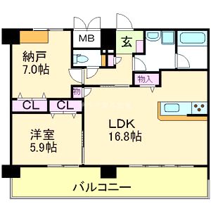 ベロフィオーレ宮之阪の間取り図