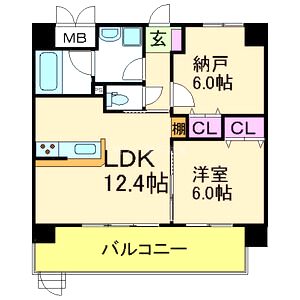 ベロフィオーレ宮之阪の間取り図