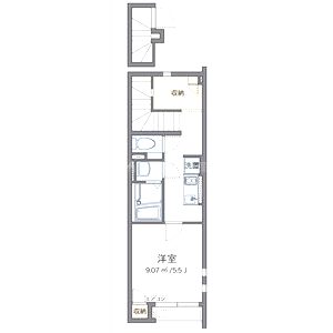 クレイノセフィーロ籠池の間取り図