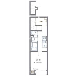 クレイノセフィーロ籠池の間取り図