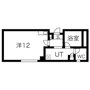 クレアジオーネ中之島西の間取り図