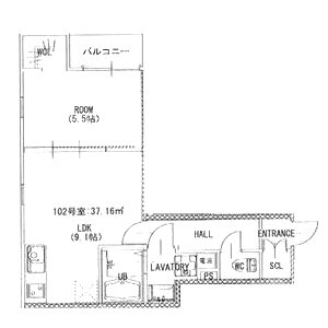 ゼニス北城内の間取り図