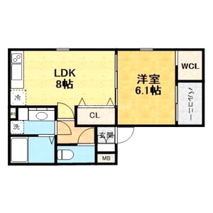 ゼニス北城内の間取り図
