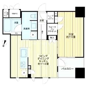 ザ・ライオンズ神戸ハーバーランドの間取り図