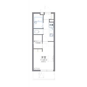 レオパレス南高浜の間取り図