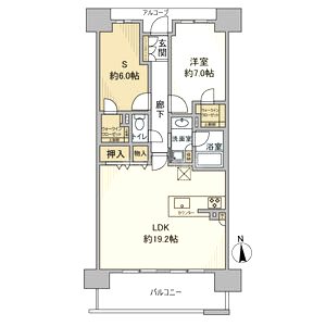 ワコーレ姫路ザ・スイートの間取り図