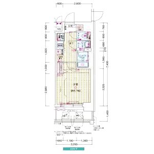 プレサンス神戸長田ラディアラの間取り図