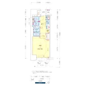 プレサンス海老江ジャルダンの間取り図