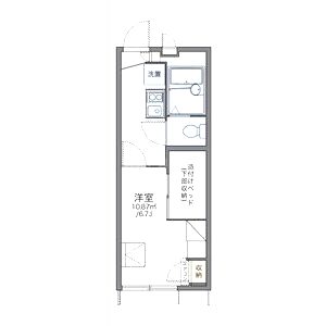 レオパレス野崎通Bの間取り図
