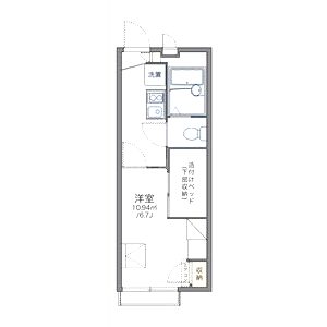 レオパレス野崎通Bの間取り図