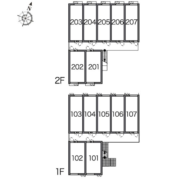 レオパレス野崎通Bの室内写真2枚目