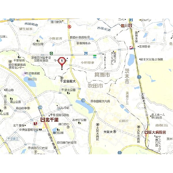 箕面Pleasantの外観2枚目