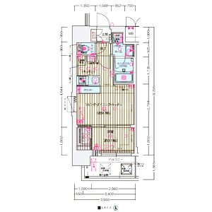 ソルテラスOSAKA EAST GATEの間取り図