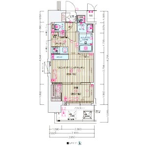 ソルテラスOSAKA EAST GATEの間取り図