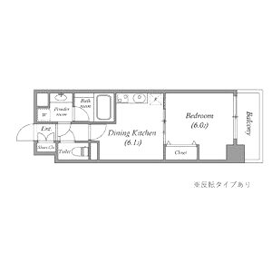 CAVANA九条烏丸の間取り図
