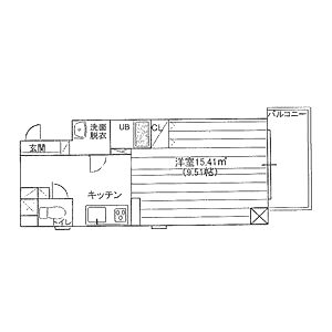 SunSunなんば壱番館の間取り図