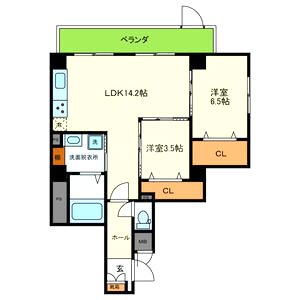 マーブルコート星田の間取り図