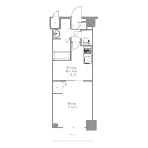 アクアプレイス京都三条朱雀の間取り図