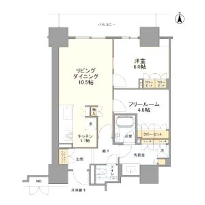 ローレルタワー堺筋本町の間取り図