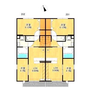 ヌーベルアージュの間取り図