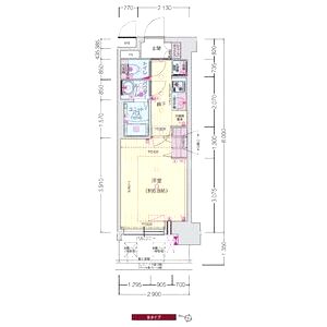 プレサンス OSAKA 西中島リエゾンの間取り図
