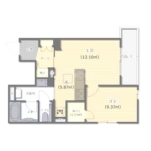 Sourire Okamoto (スリール オカモト)の間取り図