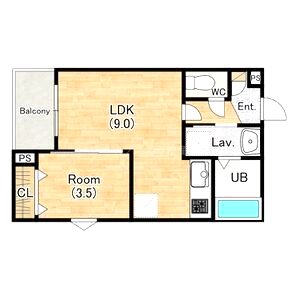 シエーナ川西美園の間取り図