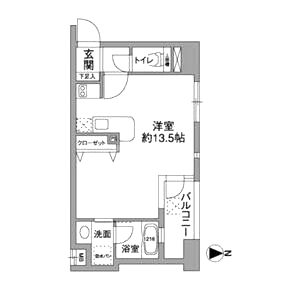 西天満レジデンスの間取り図