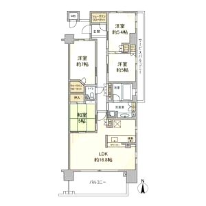 ブランズシティ千里古江台の間取り図