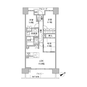 パークホームズ神戸ザレジデンスの間取り図