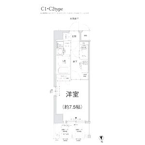 エスリード江坂垂水町の間取り図