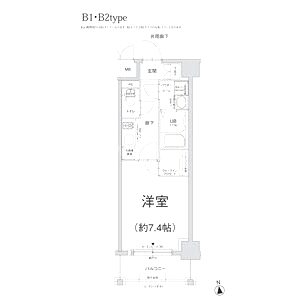 エスリード江坂垂水町の間取り図