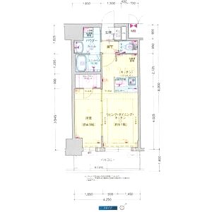 プレサンス DOMECITY コレーレの間取り図