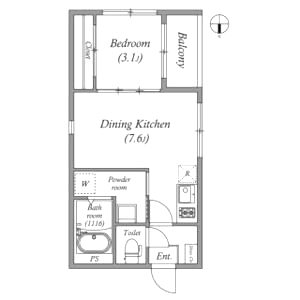 ハーモニーテラス太秦安井辻ノ内町の間取り図