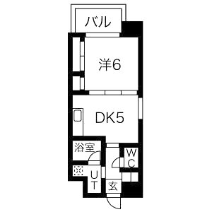 EbyU新大阪の間取り図