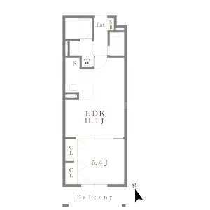 MISTRAL東姫路駅前の間取り図
