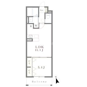 MISTRAL東姫路駅前の間取り図