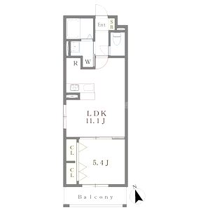 MISTRAL東姫路駅前の間取り図