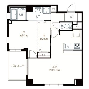 ブルーノ北畠の間取り図